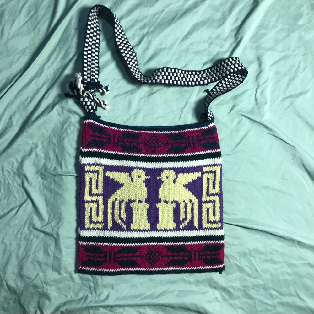 Boho Chic Hand Woven Cross Body Bag Purse